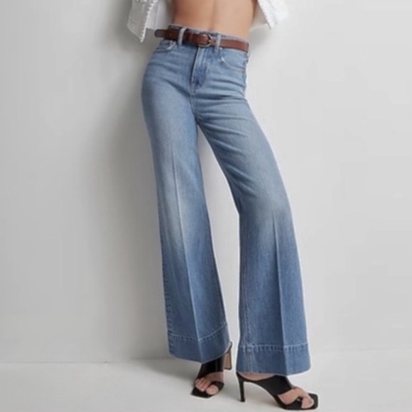 NWOT J. Crew Denim Trouser Chambray Blue - Picture 3 of 16